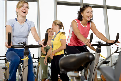 Indoor-Cycling in der Box